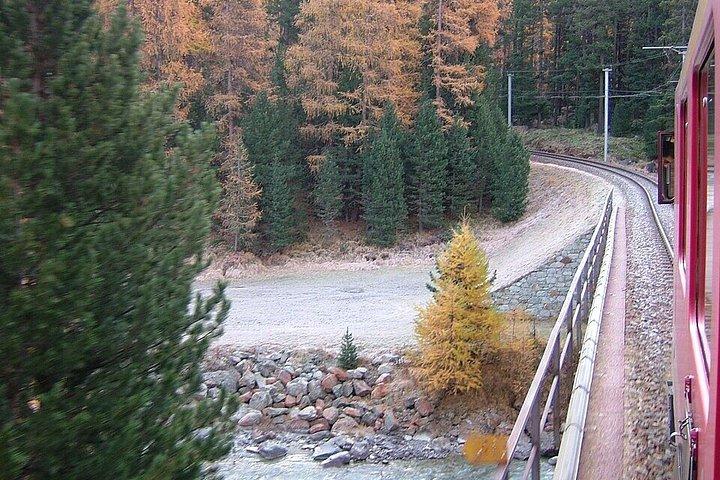 From Milan to St. Moritz Bernina Red Train Alpine Day Trip