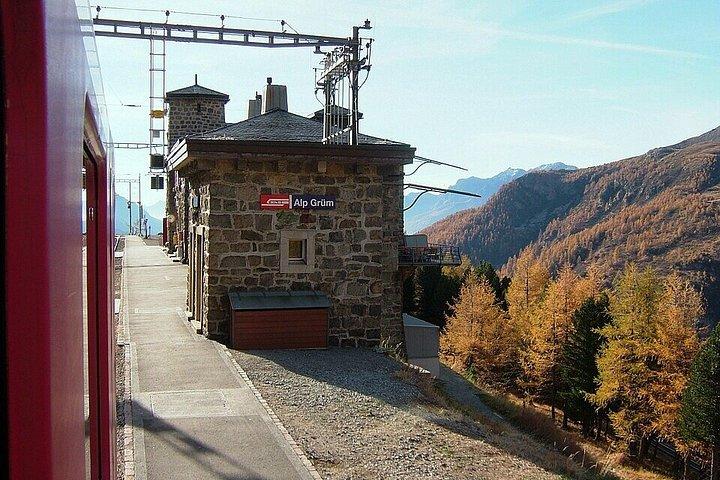From Milan to St. Moritz Bernina Red Train Alpine Day Trip