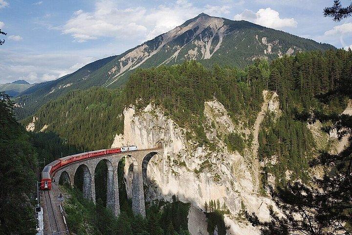 From Milan to St. Moritz Bernina Red Train Alpine Day Trip