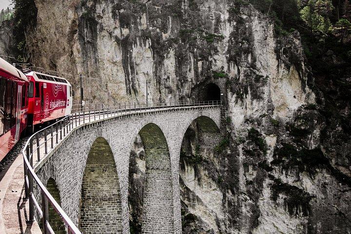 From Milan to St. Moritz Bernina Red Train Alpine Day Trip