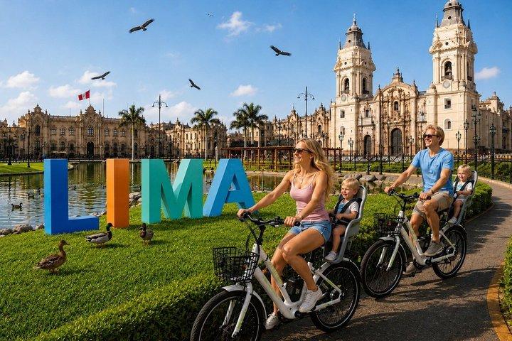 Lima Historic Centre from Miraflores by E bike 25km