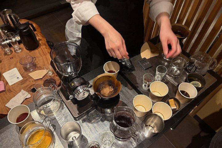 錦市場近くで師匠とコーヒー体験