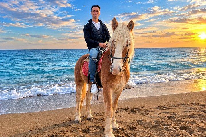 Antalya: Forest Horseback Riding with Lara Beach Photo Stop