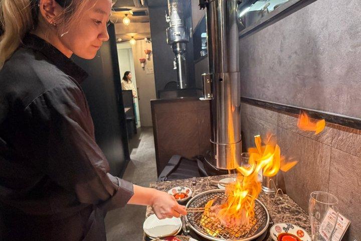Tokyo All-Wagyu Beef Food Tour: 5 Wagyu-rätter, 3 hållplatser, Efterrätt