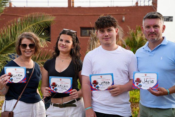 Heißluftballonflug über Marrakesch mit traditionellem Frühstück