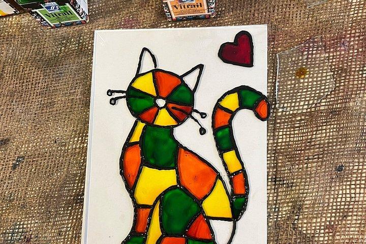 1930年代のヘリテージハウスで軽食付きアンマンガラス絵画教室