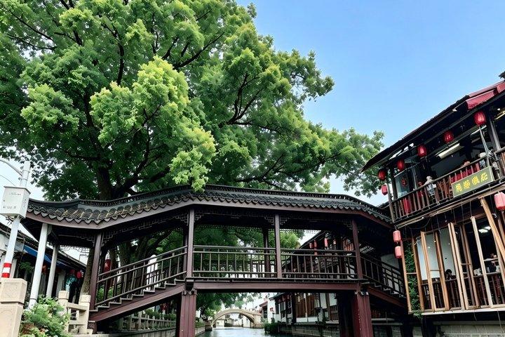 上海日帰りツアー：豫園、市神寺、朱家鼓、ブント