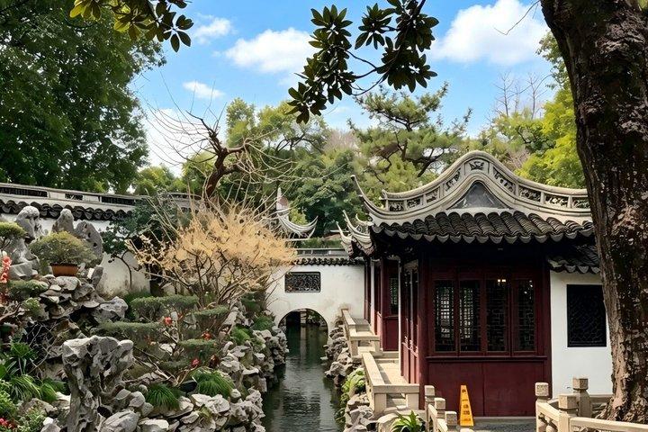上海日帰りツアー：豫園、市神寺、朱家鼓、ブント