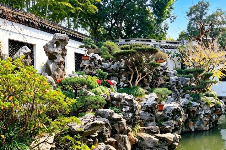 上海日帰りツアー：豫園、市神寺、朱家鼓、ブント