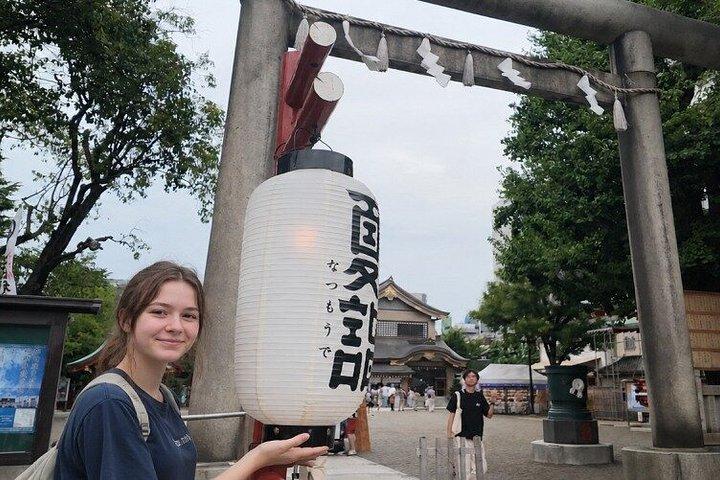 東京プライベート浅草散策ツアー浅草寺抹茶とおもち