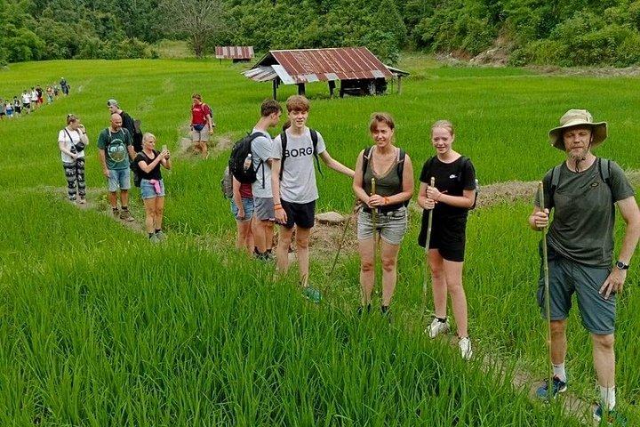 チェンマイの山岳部族での1日ジャングルトレッキングと竹筏漂流