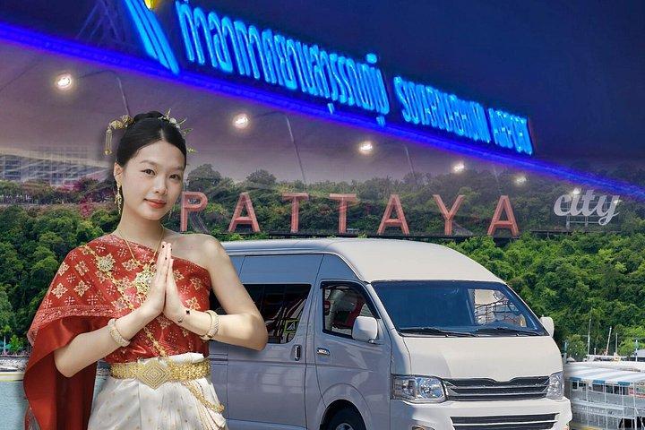 Transfert privé de l'aéroport BKK à l'hôtel Pattaya (péage inclus)