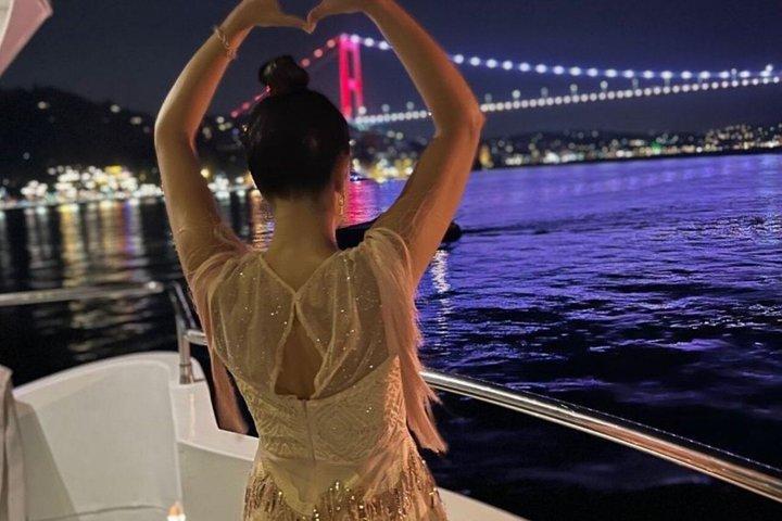 Bosphorus New Year Party Fireworks with Belly Dancer Show