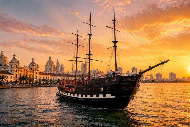 Cartagena Sunset Pirate Ship Cruise with Drinks
