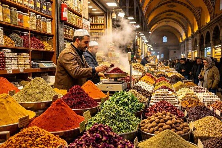 イスタンブール旧市街、オスマン市場ツアー、ダンスショーのリズム