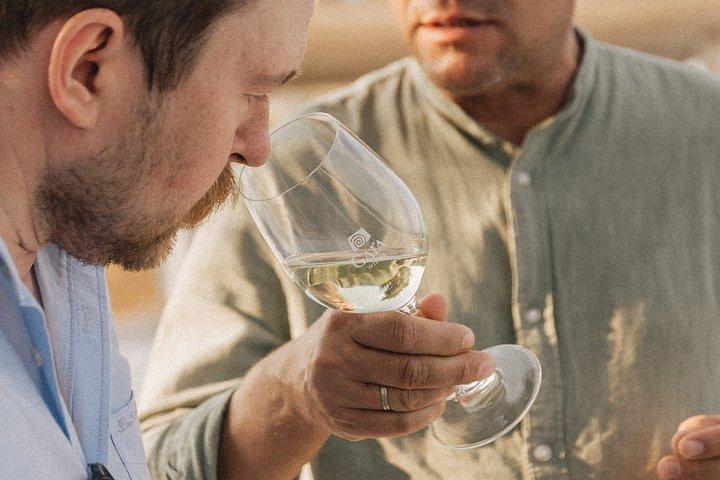 サントリーニワインツアー：テイスティング＆地元の軽食付きワイナリー2軒