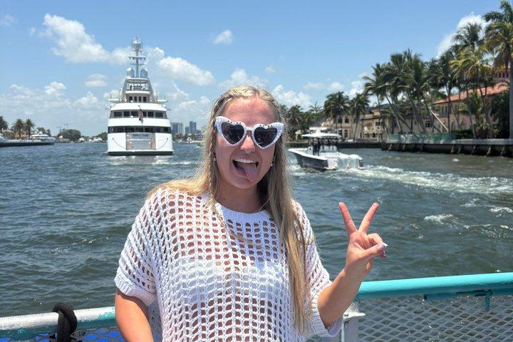 Familienfreundliche Fort Lauderdale Bootsfahrt und Schwimmen