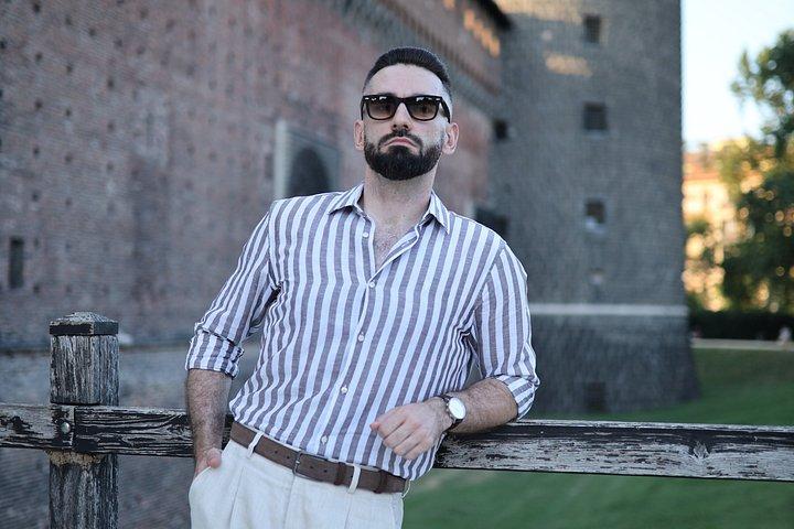 Professional Photoshoot Outside the Sforza Castle