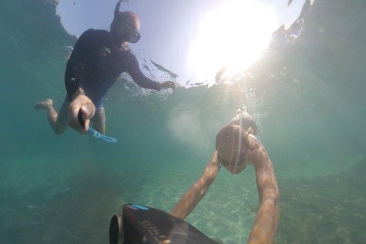Cap d'Antibes: Scooter, Snorkeling and private Paddle.