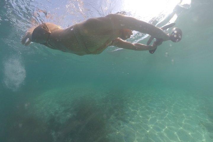Cap d'Antibes: Scooter, Snorkeling and private Paddle.