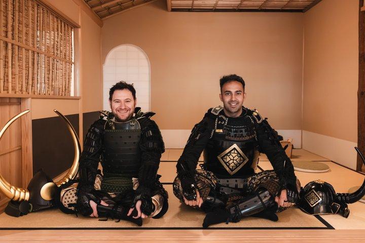 京都 侍甲冑 茶道体験&プロ写真撮影