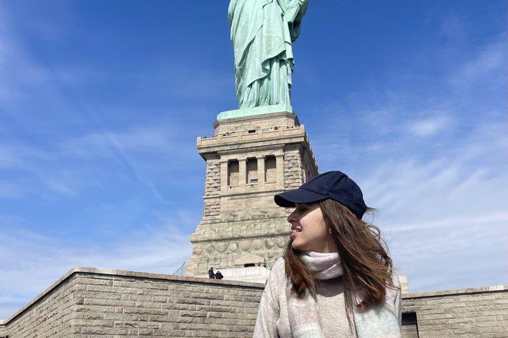 ニューヨーク自由の女神とエリス島のスペイン語ガイド