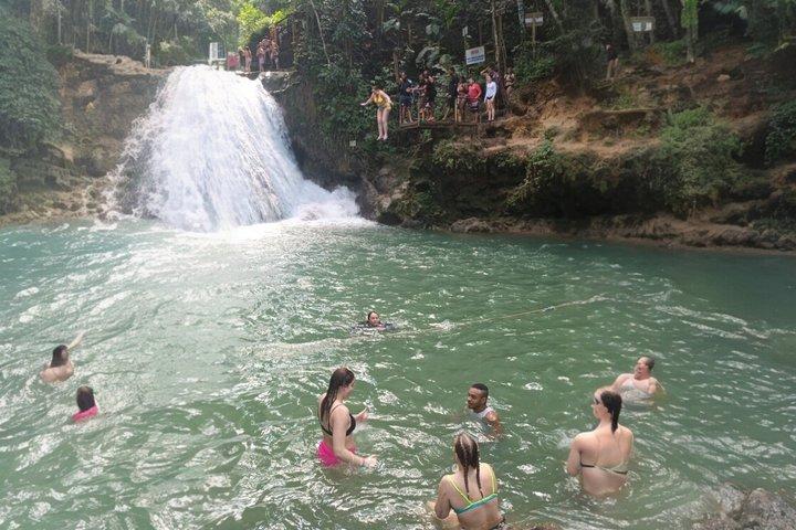 Jamaican Beach Falls and Ocho Rios City Tour