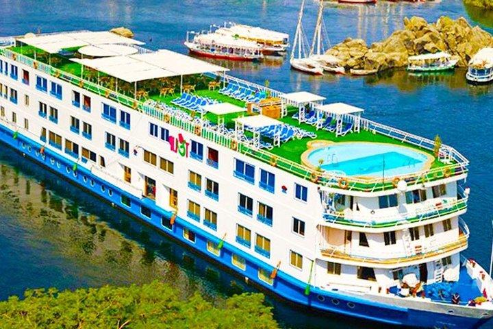 Luxury Nile Cruise Aswan til Luxor med hot air balloon ride