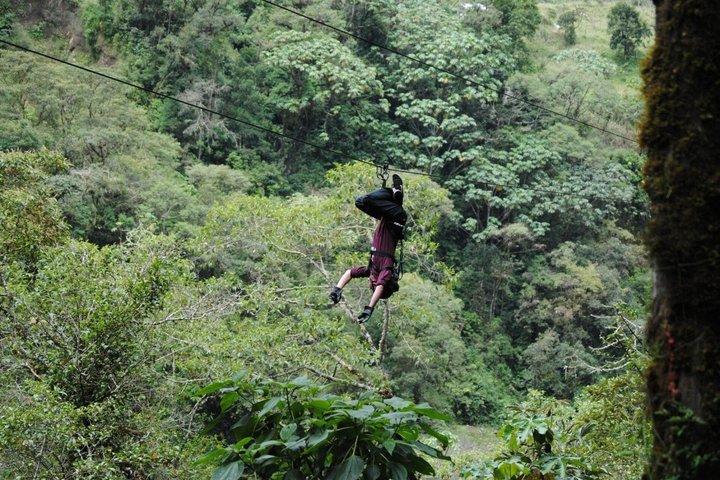 Zipline mellem floder og skove