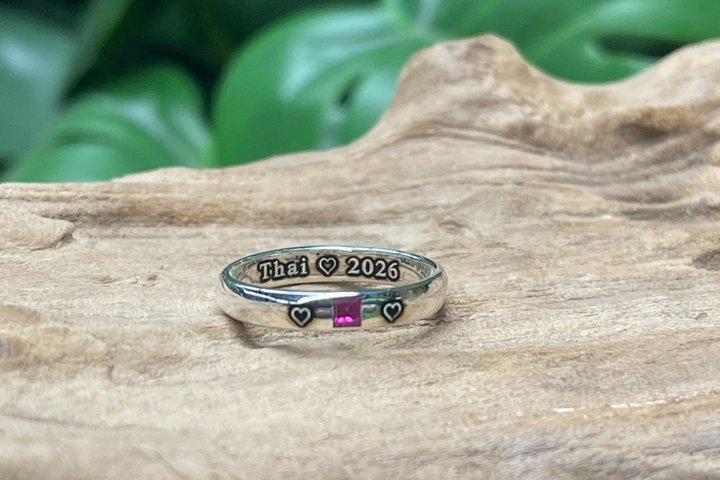 チェンマイでシルバージュエリー作り教室