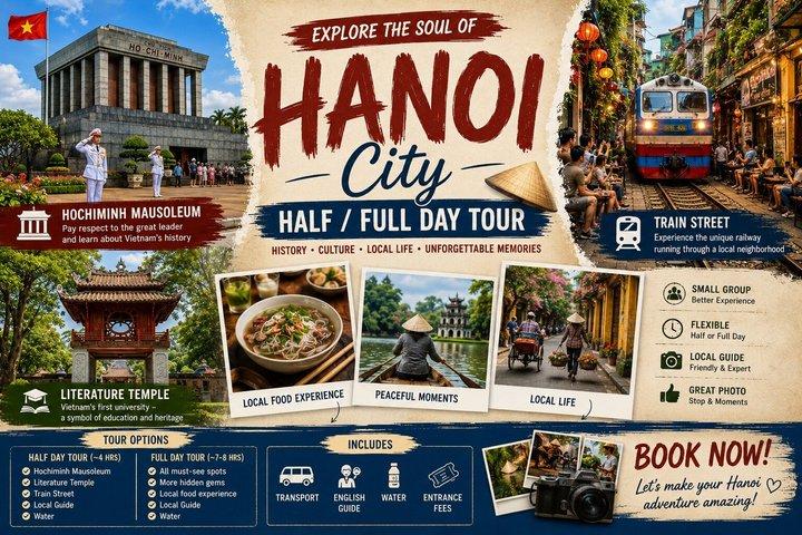 Full-Day Hanoi City Tour with Hidden Local Life Experience