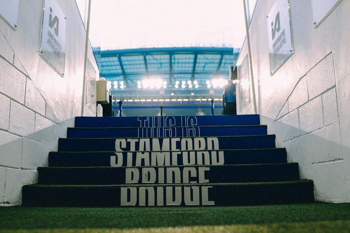Chelsea Football Match at Stamford Bridge Stadium