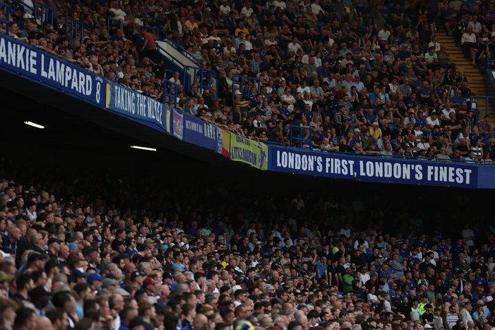 Chelsea Football Match at Stamford Bridge Stadium
