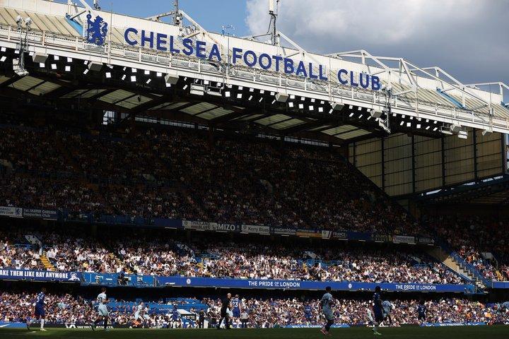 Chelsea Football Match at Stamford Bridge Stadium