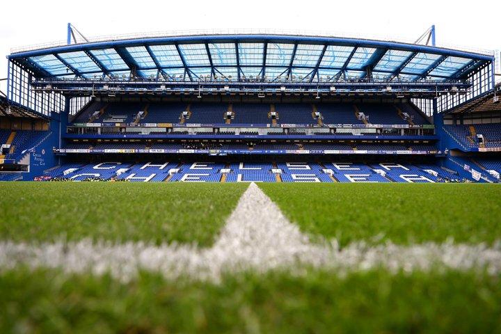 Chelsea Football Match at Stamford Bridge Stadium