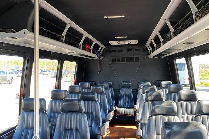 Private 23 Passenger Bus Charter with Professional Driver