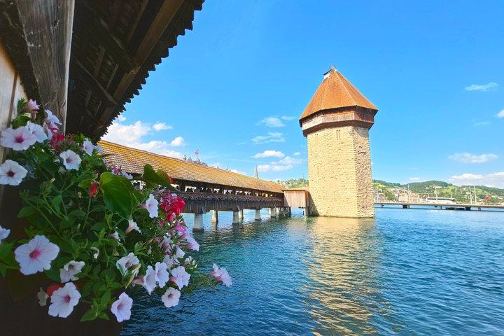ルツェルンのハイライトとスイスチョコレートの美味しさ、季節のデザート付き