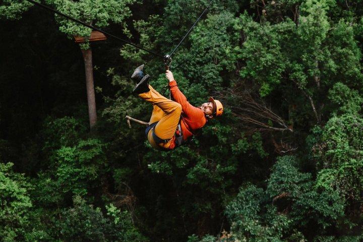 チェンマイ終日熱帯雨林ジップラインとタイ料理教室