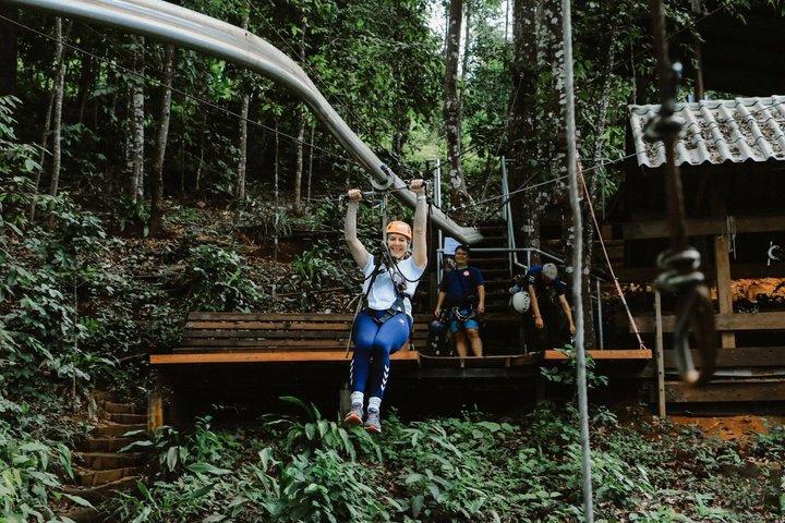 チェンマイ終日熱帯雨林ジップラインとタイ料理教室