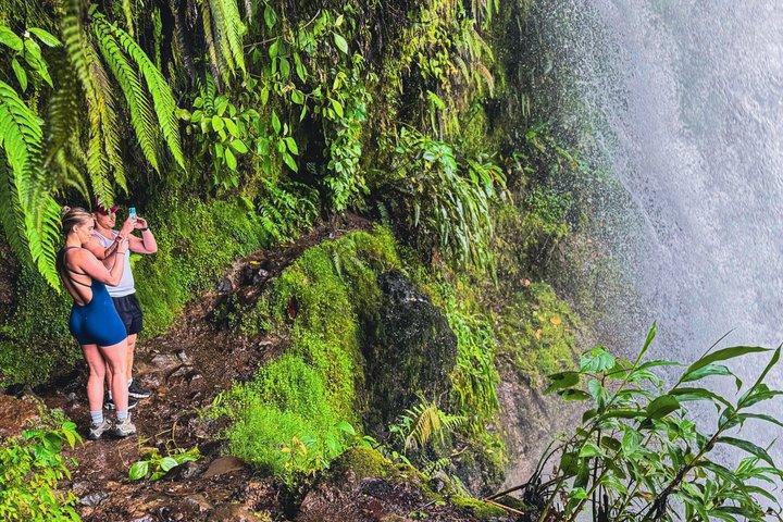 サンホセからのプレミアムアドベンチャー アレナル火山の滝と温泉