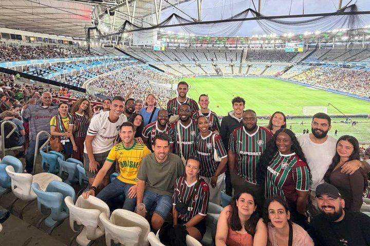 リオ：マラカナンスタジアムで地元開催のサッカーの試合