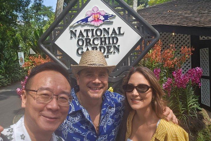 シンガポールプライベートシティツアーとシンガポール国立蘭園