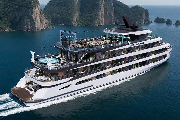 ハノイ発ラ・カスタ5つ星宿泊クルーズハロンとランハ湾