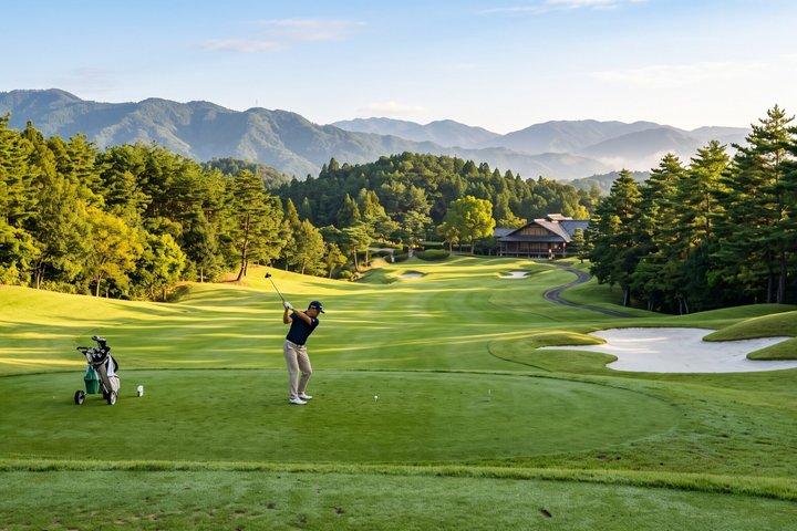 Kansai Private Golf Tagestour mit Hoteltransfers und Mittagessen
