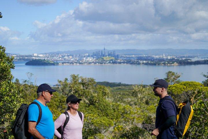オークランド：ランギトト火山ハイキング、サミット＆溶岩洞窟