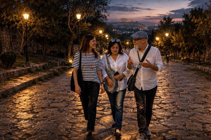 Private Athens by Night Walking Tour with a Licensed Guide