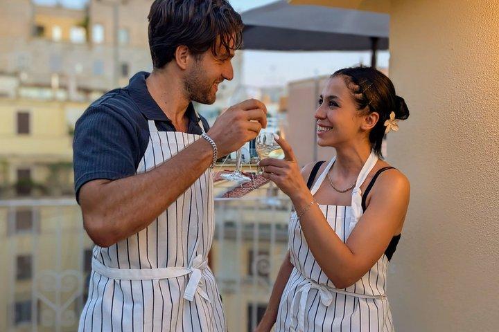 屋上ラビオリとティラミス料理教室 in ローマ