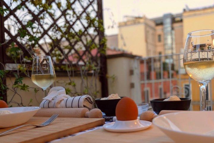 屋上ラビオリとティラミス料理教室 in ローマ