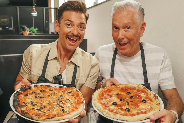 Rome: Pizza & Tiramisu / Gelato Class with Wine by Cooking Italy