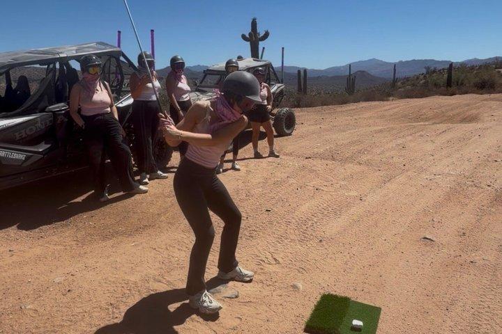 バチェロレッテUTVデザートパーティーツアースコッツデールとシークレットアクティビティ